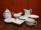 White ironstone pottery/kitchenware/dishes