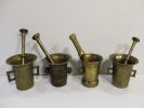 Large Brass Mortar + Pestles