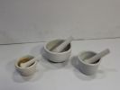 Ceramic Mortar + Pestles