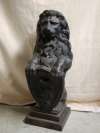 Statue - Iron Lion with Shield