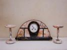 Deco Marble Clock Set