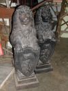 Pair of Cast Iron Lions