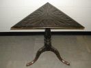 Carved Oak Tripod Table